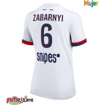 Camiseta Paris Saint-Germain Illia Zabarnyi #6 Visitante Equipación para mujer 2025-26 manga corta